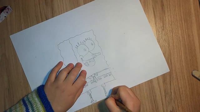 РИСУЕМ ГУБКУ БОБА * drawing SPONGE BOB смотреть онлайн