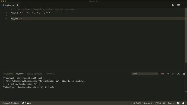 Tuples in Python - Advanced Python 02 - Programming Tutorial смотреть онлайн