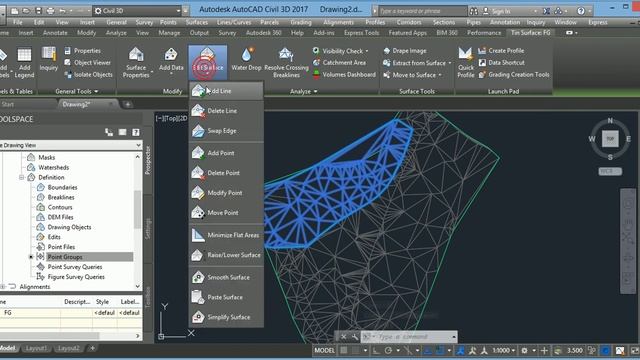 Civil 3d 2017 ,caculate earthwork by using two surface,hawkar younis смотреть онлайн