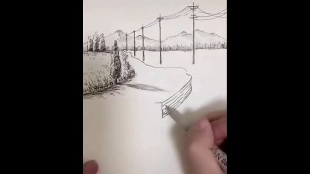 Линейная перспектива в пейзаже V1 (Linear perspective in a landscape V1) смотреть онлайн