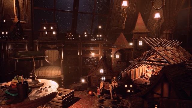 Зимний домик художника по деревянной миниатюре смотреть онлайн