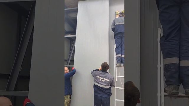 монтаж сэндвич панели смотреть онлайн