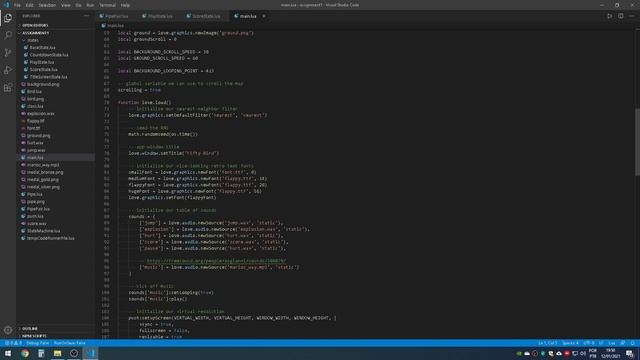 CS50’s Introduction to Game Development - Assignment 1 - Flappy Bird смотреть онлайн