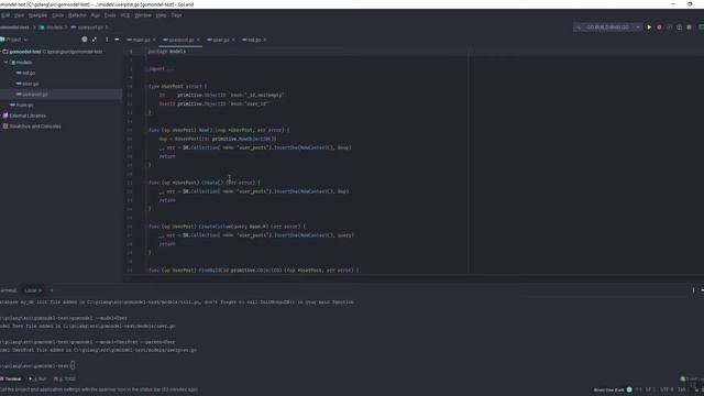 Gomondel - golang mongo driver model generator смотреть онлайн