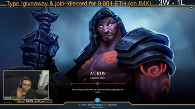 !discord !giveaway Gods Unchained Weekend Ranked w/ Smurf [MMG] смотреть онлайн