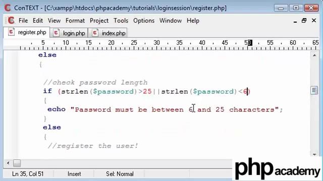PHP Tutorials Register & Login User registration Part 4 смотреть онлайн