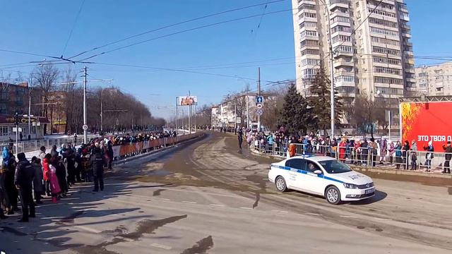 эстафета олимпийского огня в Краснодаре. Кольцо Ставропольской-Старокубанской смотреть онлайн