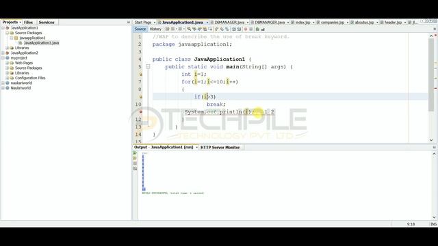 Jump Statement in java in hindi (Break & Continue) смотреть онлайн