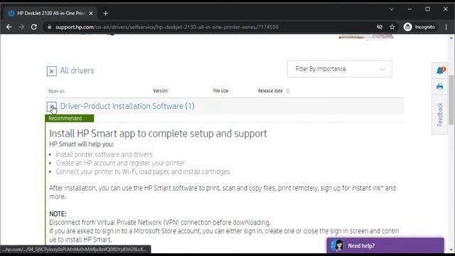 Download Printer setup Driver for HP DeskJet 2130 All-in-One Printer смотреть онлайн