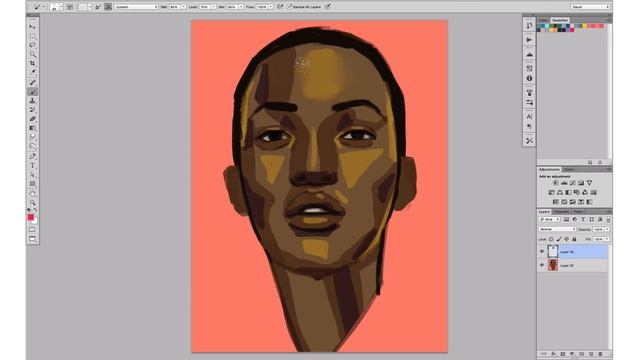 How to Blend Colors & Skin Using Photoshop's Mixer Brush смотреть онлайн