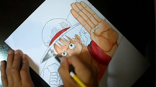 Speed Drawing Luffy - ONE PIECE With Finecolour Maker смотреть онлайн