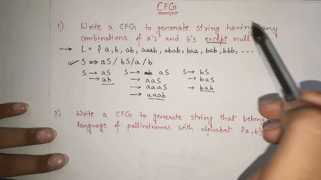 Generating CFG from language TOC | CFG from set of strings in automata| How to write CFG from strin смотреть онлайн