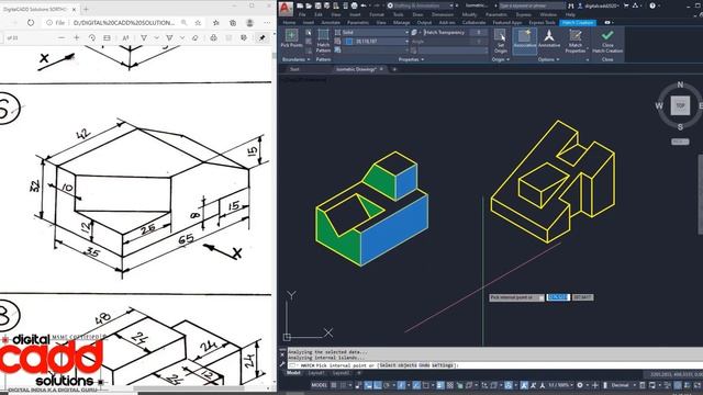 AutoCAD Isometric Drawing Tutorial for Beginners | AutoCAD Isometric Drawing Exercises | Ansari Sir смотреть онлайн