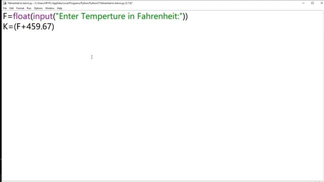 Python Temperature Converter Fahrenheit to kelvin - Python Program смотреть онлайн