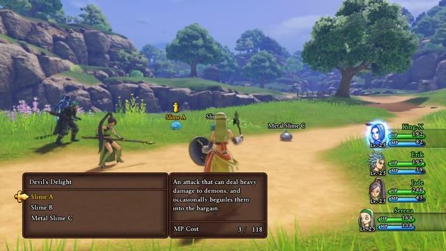 Dragon Quest XI (Switch) - Early Game EXP Grinding on Slime Island смотреть онлайн