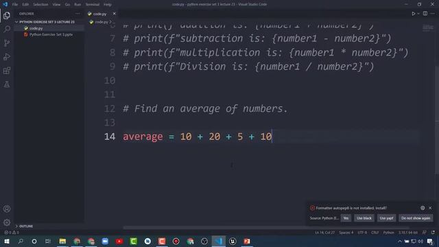 Python Exercise Set 3 - Python Tutorials For Beginners #23 смотреть онлайн