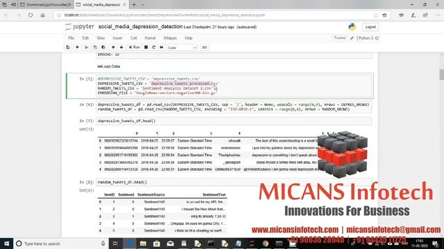PYTHON SOURCE CODE FOR DEPRESSION DETECTION IN SOCIAL MEDIA POSTS USING LSTM WITH CNN & LOGISTIC смотреть онлайн