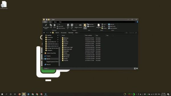 How to install a Rainmeter skin from an INI file on Windows 10