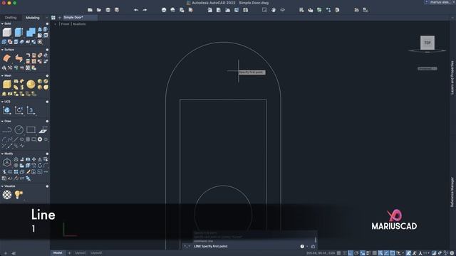 AutoCAD 3D | Modeling a Simple Door | Step by step смотреть онлайн