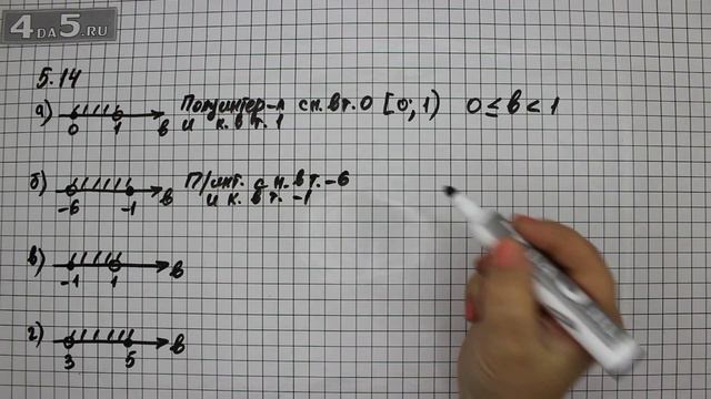 Упражнение 5.14. Алгебра 7 класс Мордкович А.Г смотреть онлайн