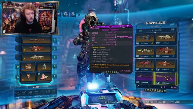 Borderlands 3 Level 72 SHOTGUN FL4K Build Mayhem 11 Best Shotguns in BL3!