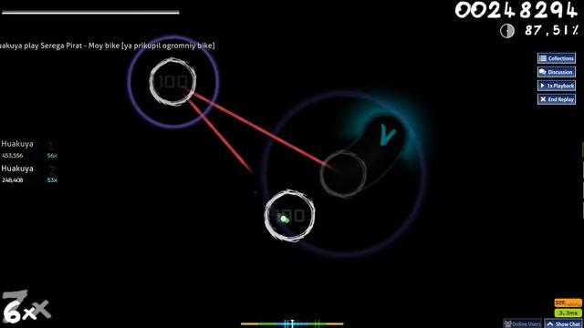 Osu! Серега пират - мой байк. 4.34★ 21 Miss смотреть онлайн