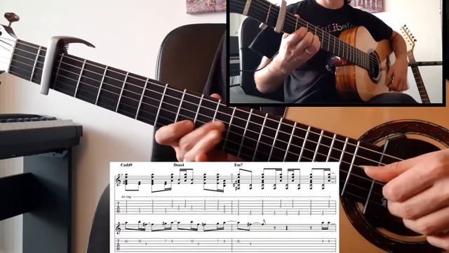 Wonderwall Guitar Duet with Tabs and Sheet Music смотреть онлайн