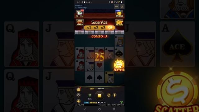 Eto Ang technique paano mag scatter sa Super Ace 200 pesos ko naging 3,400 pesos 8 minutes gameplay смотреть онлайн