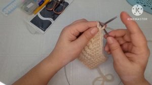 Повязка на голову/связана спицами объёмным узором..