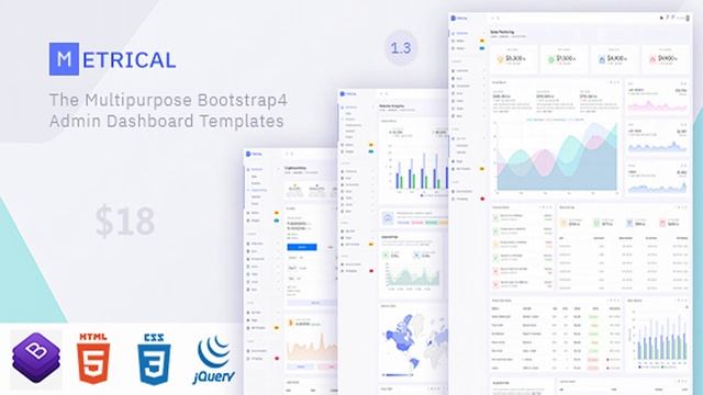 Metrical - Multipurpose Bootstrap4 Admin Dashboard Template | Themeforest Website Templates and смотреть онлайн