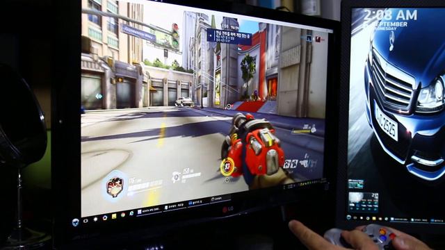 로지텍 무선 게임패드 F710 게임 컨트롤러 Logitech F710 gamepad Overwatch 플레이 동영상 смотреть онлайн