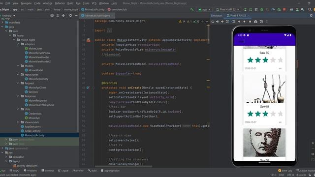 IMDB(retrofit,MVVM,repository design pattern,single desgin pattern) смотреть онлайн