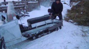 Снегоход с двигателем Хонда св400 (10)