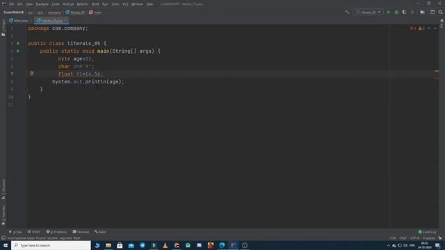 Java MasterClass: Literals in Java смотреть онлайн