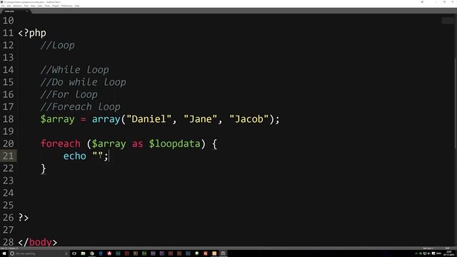 20 How to Create a Foreach Loop in PHP PHP Tutorial Learn PHP Programming PHP for Beginners смотреть онлайн