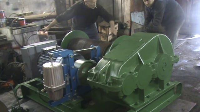 Лебедка ЛМ-5 наматываем канат. смотреть онлайн
