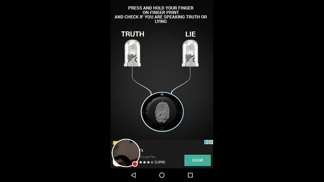 Playing finger lie detector Prank смотреть онлайн