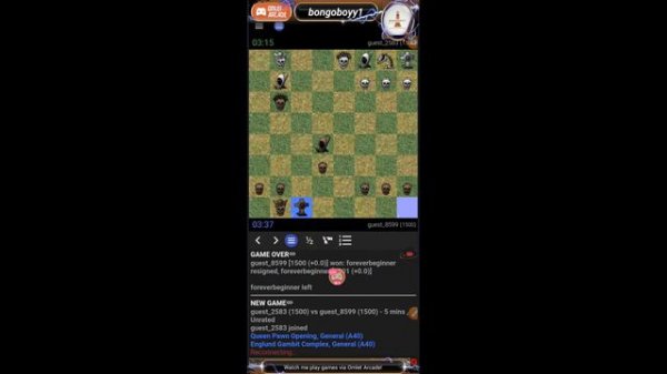 gothick chess game 1 Watch me stream Chess Tempo on Omlet Arcade!