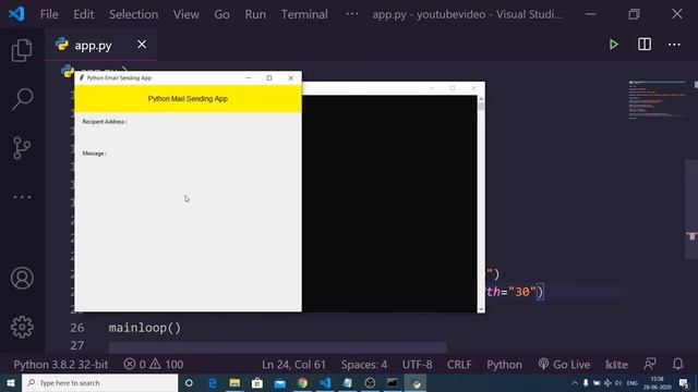 Python Tkinter GUI Script to Send Email Using Smtplib Library Full Project For Beginners смотреть онлайн
