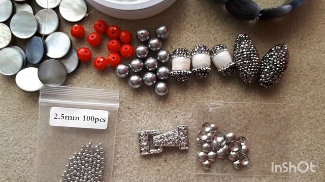 Участвую в флешмоб повтор с изюминкой. Двухрядное колье из браслета. смотреть онлайн