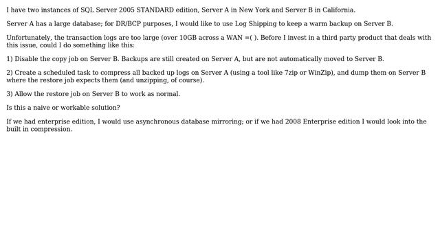 DevOps & SysAdmins: SQL Server Log Shipping: Replace Copy Job with Manual Compress & Copy смотреть онлайн