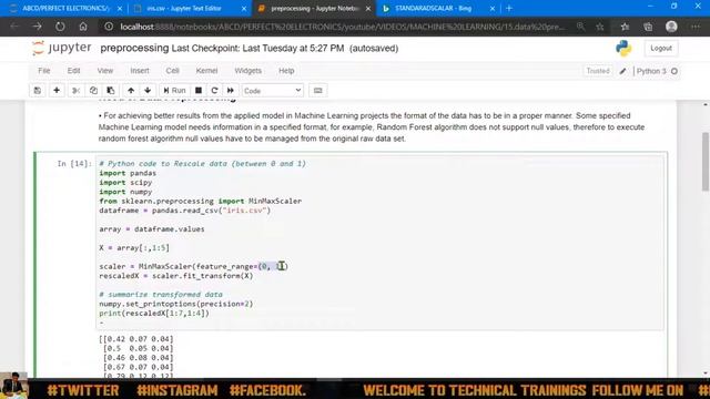 Data Preprocessing in Machine Learning | Feature technique | Minmax Scaler | Binarizer | Standarize смотреть онлайн