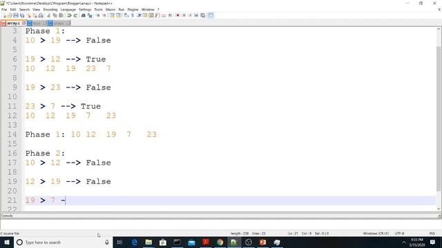 Lecture 14 - Sorting - Selection, Bubble and Insertion смотреть онлайн