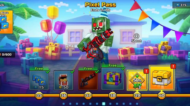 I Bought Anniversary Season Pixel Pass In Pixel Gun 3D + Open 4 Winner Chests смотреть онлайн