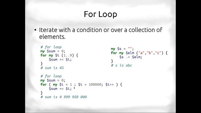 Iteration in Perl -- Think about your dependencies. смотреть онлайн