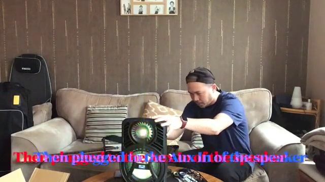 8 inch eBay BT portable outdoor karaoke speaker TTD-8240 used as guitar amp смотреть онлайн