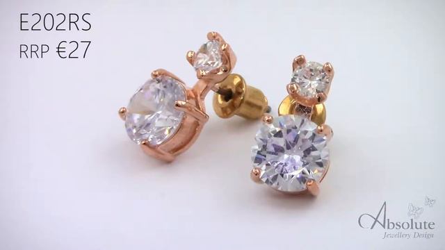Absolute jewellery Rose Gold Earrings E202RS смотреть онлайн