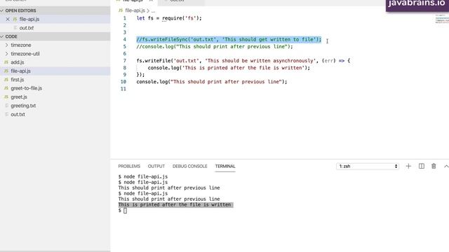 Understanding callbacks using Node.js - Node.js Basics [16] - Java Brains смотреть онлайн