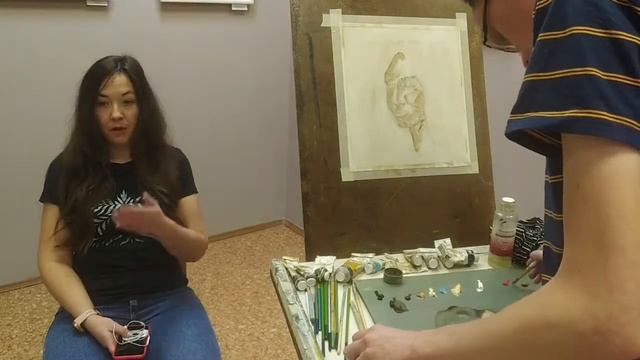 Пишем портрет масляными красками + СУБТИТРЫ С ПОДСКАЗКАМИ смотреть онлайн