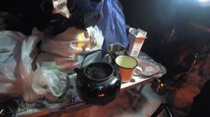 Ночевка в палатке зимой
